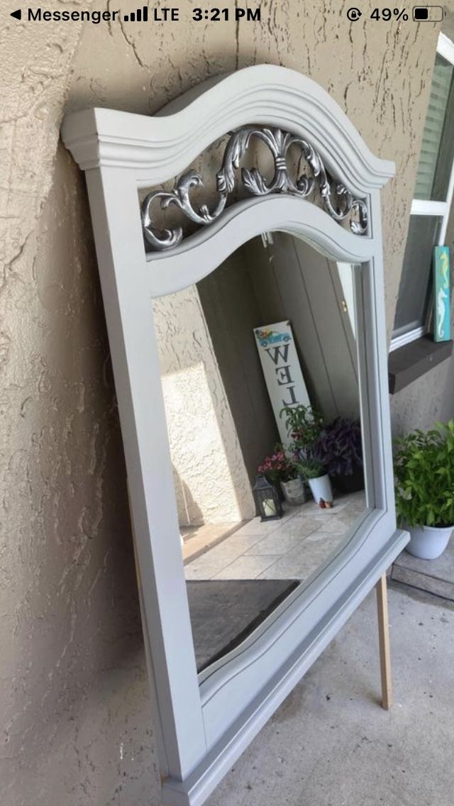 Stunning Large Grey Mirror 