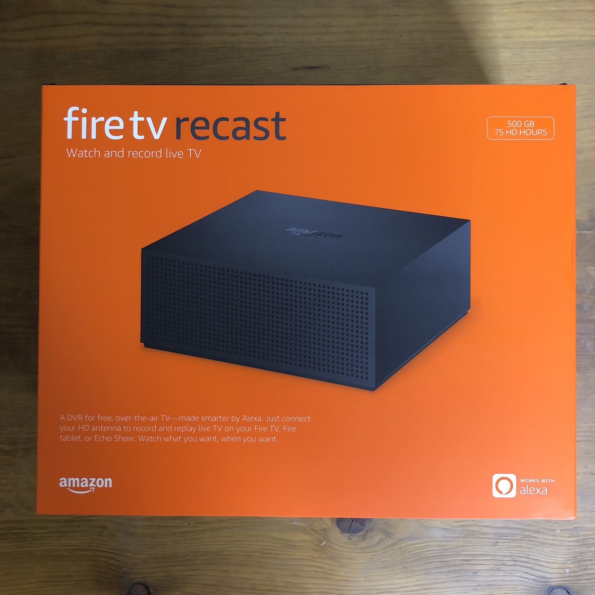 Amazon Fire TV Recast 500 gb - 2 Tuners - 75 Hours