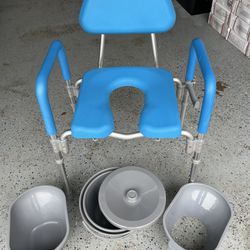  ULTRA SHOWER COMMODE CHAIR BY PLATINUM HEALTH.