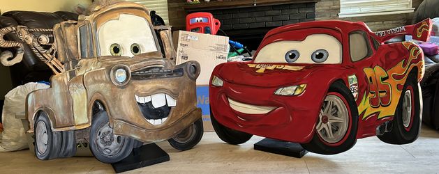 Cars Disney TowMater Lightning McQueen Party Props