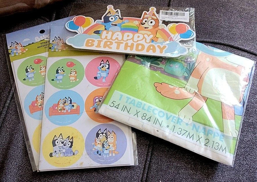Bluey Birthday Party Supplies
