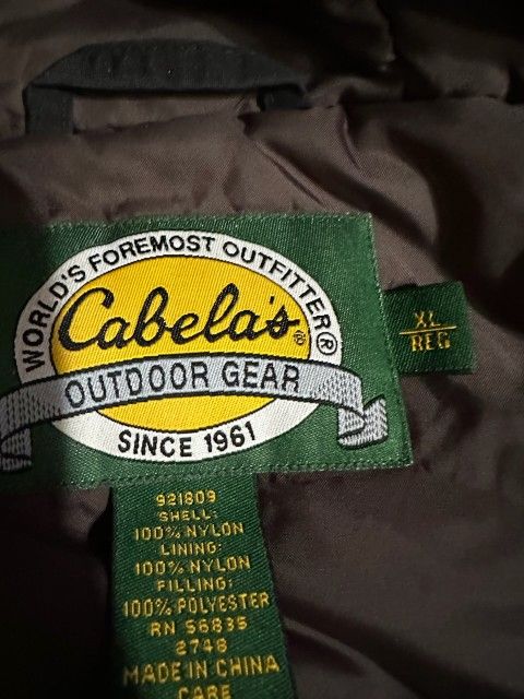 XL Mens Cabela's Winter Coat