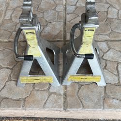 Two Aluminum Jackstands