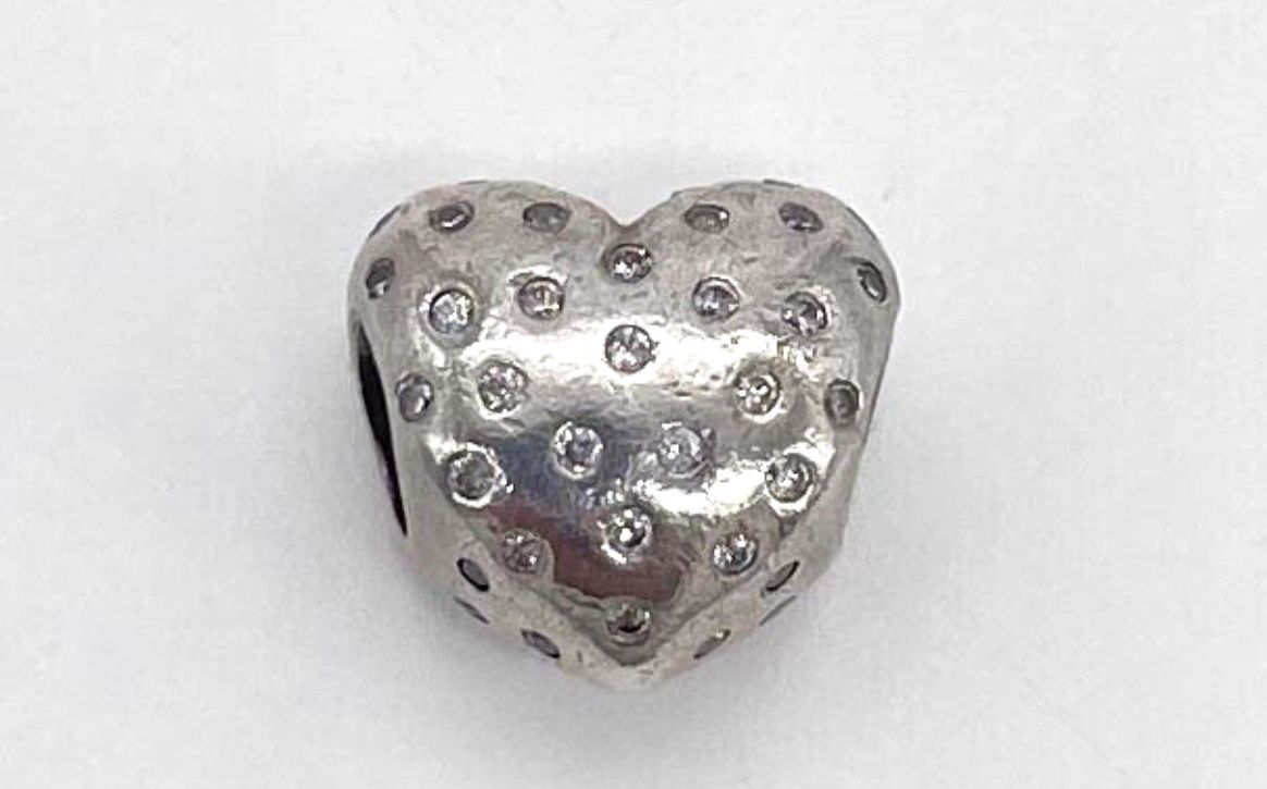Pave Heart Charm