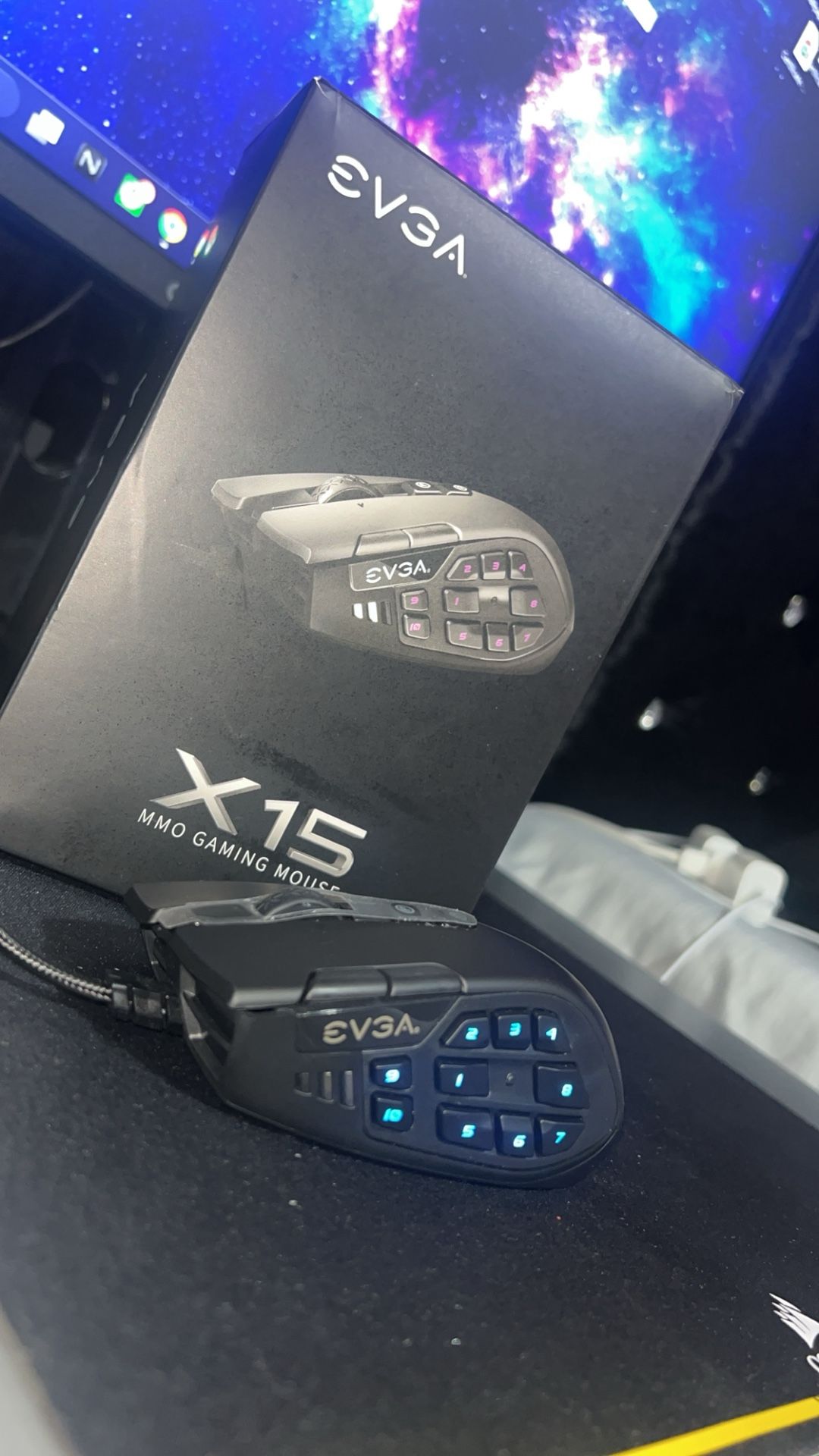 Mint EVGA X15 RGB Ergonomic Gaming Mouse
