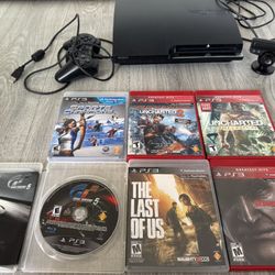 PlayStation 3 (PS3) With Games And Controller