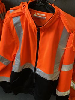 High Visibility Zip Up Hoodie