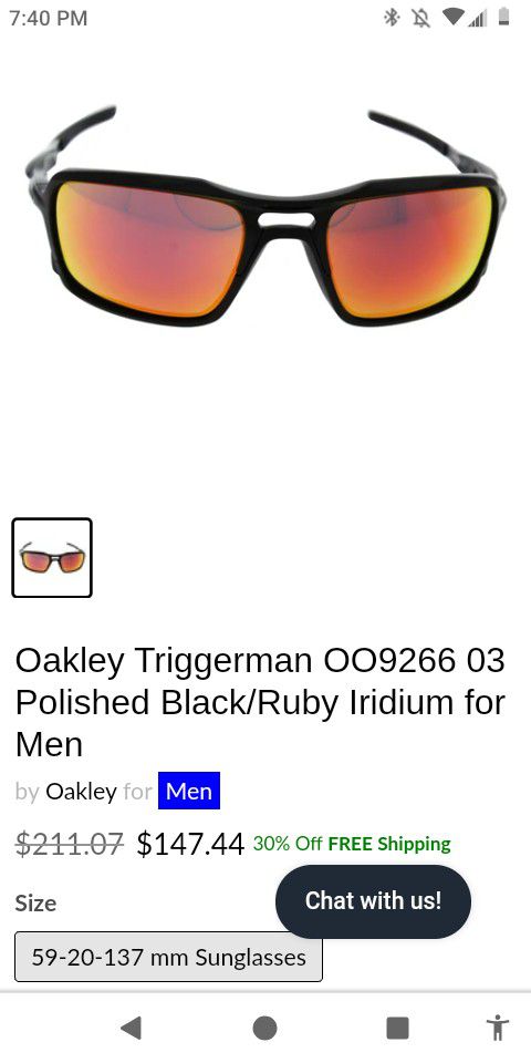 Oakley Triggerman Sunglasses Slighty Used