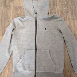 Ralph Lauren Grey Zip Up Hoodie 