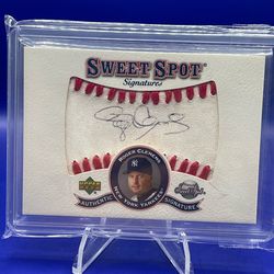 Roger Clemens 2001 Upper Deck Sweet Spot Auto Card Signed Yankees