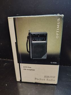 Optimus AM/FM Pocket Radio 12-454A