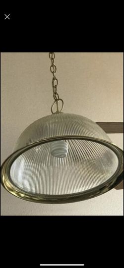 Glass hanging light