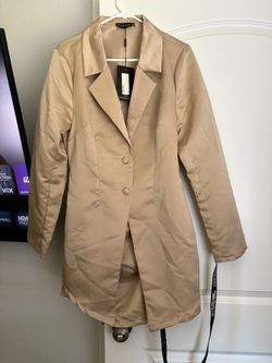 Women’s Satin Champagne Blazer dress