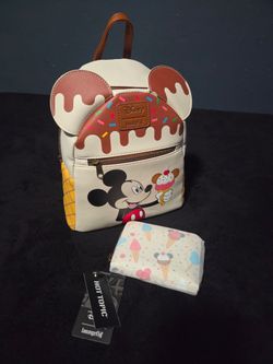 Loungefly Disney Mickey Mouse Ice Cream Mini Backpack