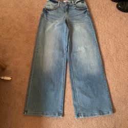 women's cello jeans, wide leg size 5