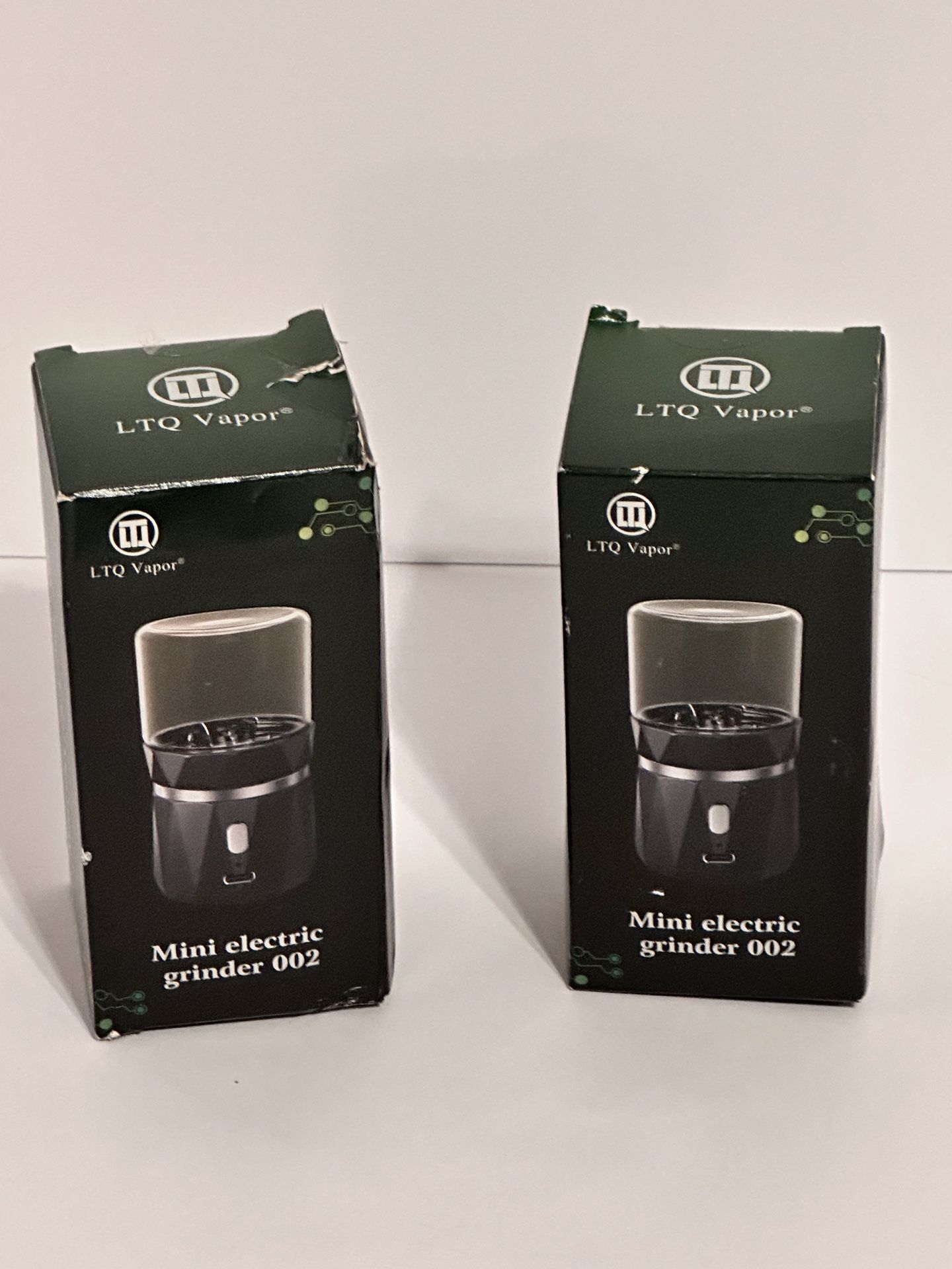 Mini Electric Grinder 002 LTQ Vapor With 2 Pack