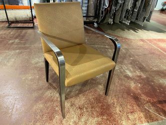 Cinnamon Burst Metal Frame Dining/Accent Chair