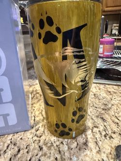 HOGG stainless steel tumbler featuring University of Missouri Tigers with DONNELL on it