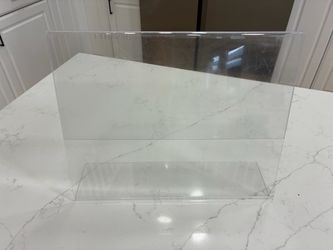Clear Acrylic Landscape Countertop Sign Holder Display Stand