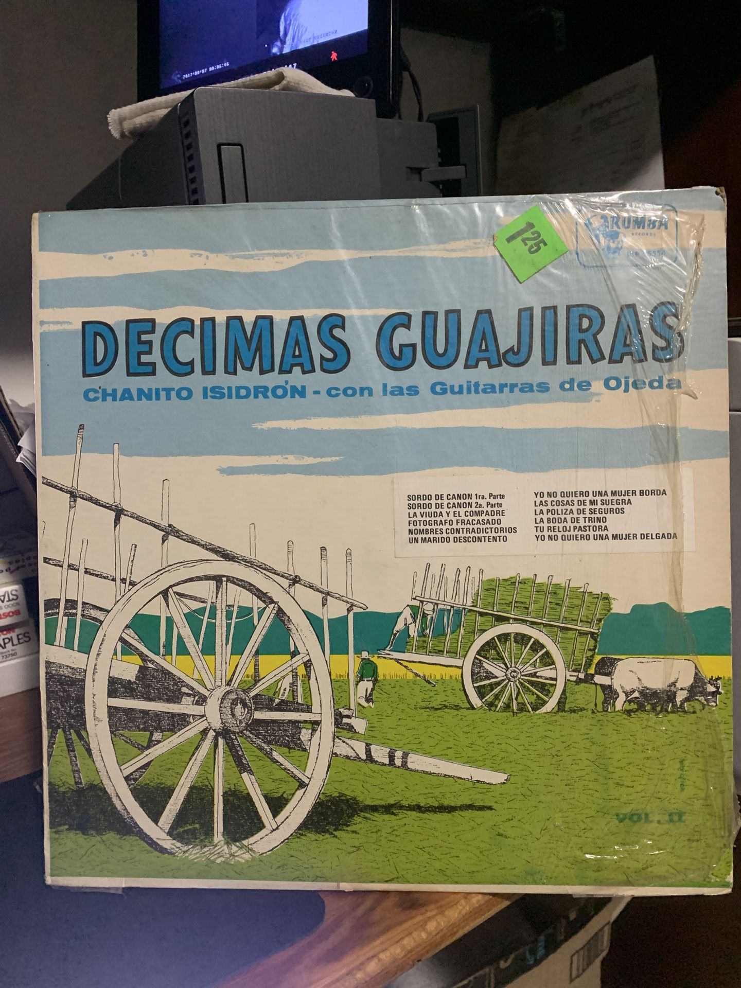 Chanito Isidron Décimas Guajiras Vinyl LP Vol. 2