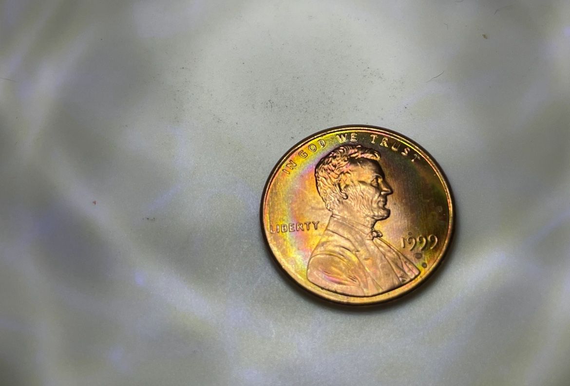 1999 DDR Penny Coin w/ Toning