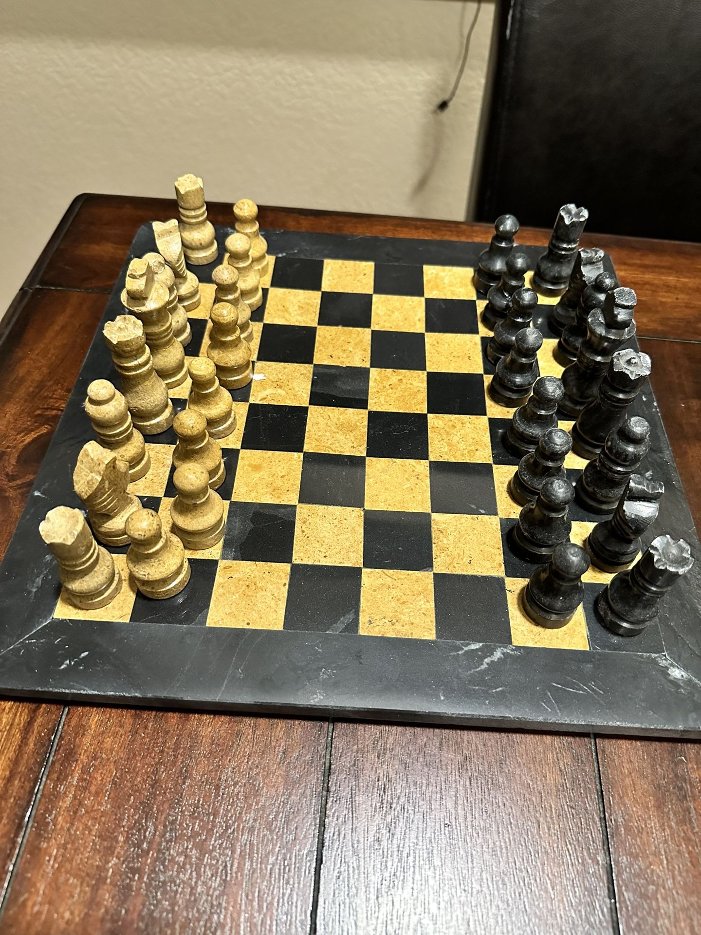 Solid Marble Chess Board Set