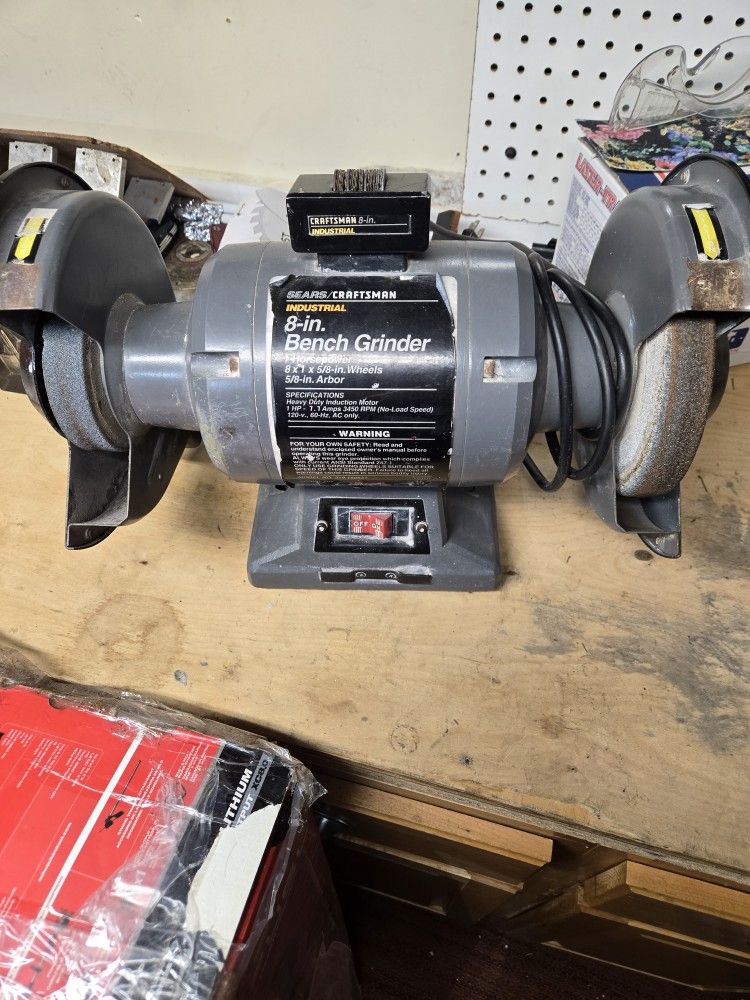 Craftsman eight inch Bench grindr.