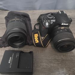 Nikon D3100 With DX 55-300mm Lens and 18-55 Lens