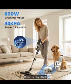 40KPA 600W Stick Vacuum Cleaner Corded, Corded Vacuum for Home Cleaning, Lightweight Vacuum Cleaner, Carpet Vacuum, Hard Floor Vacuum, Pet Hair Vacuum