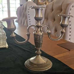 Vtg pewter candelabra 3 arm. Rembrandt, Seen, Sorgh
