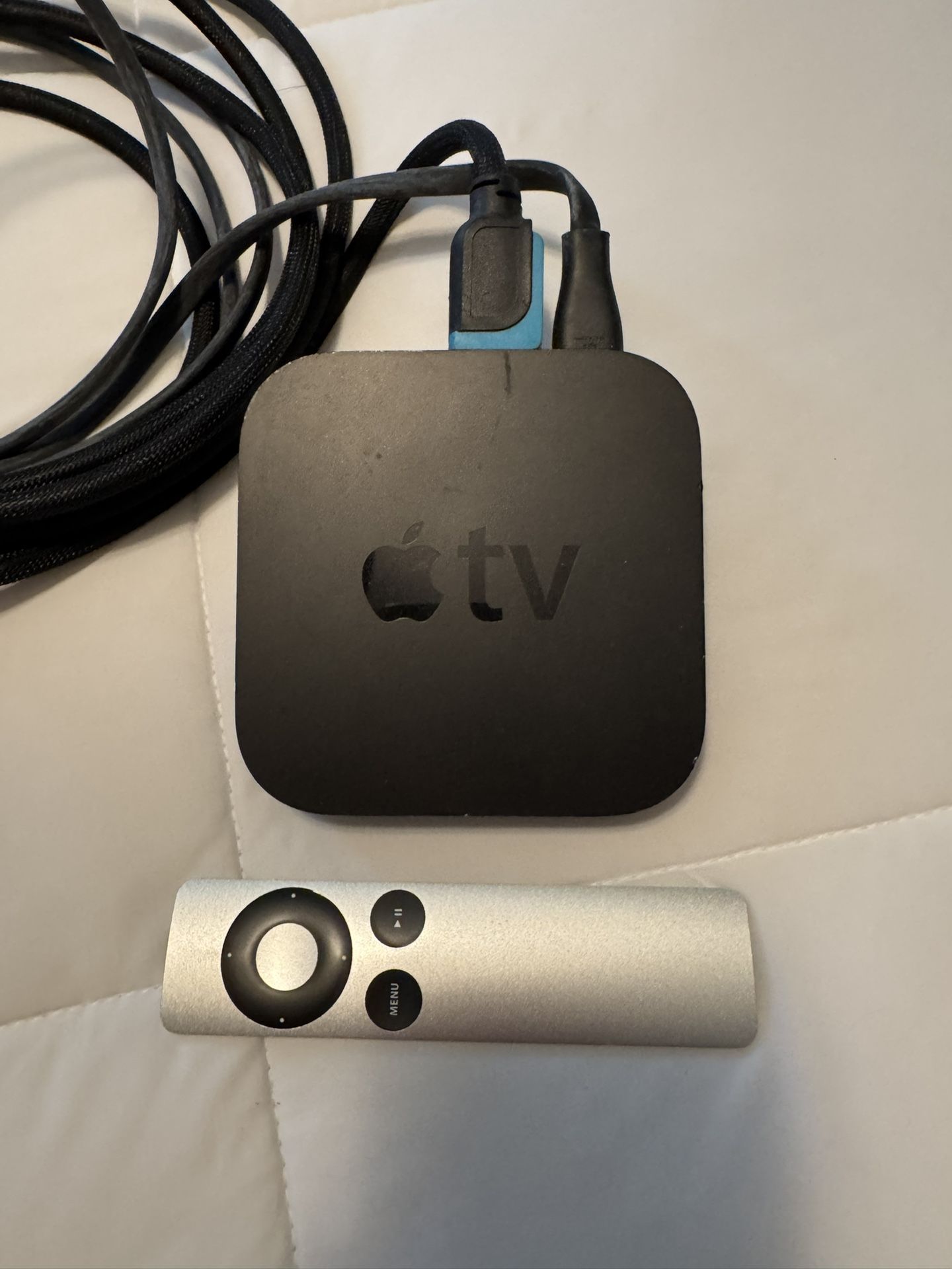 Apple TV Box With Remote And HD Cable 