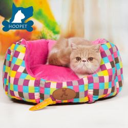 Anti-slip Bottom Colorful Cotton Canvas Plush Dog Cat Pet Sofa Bef