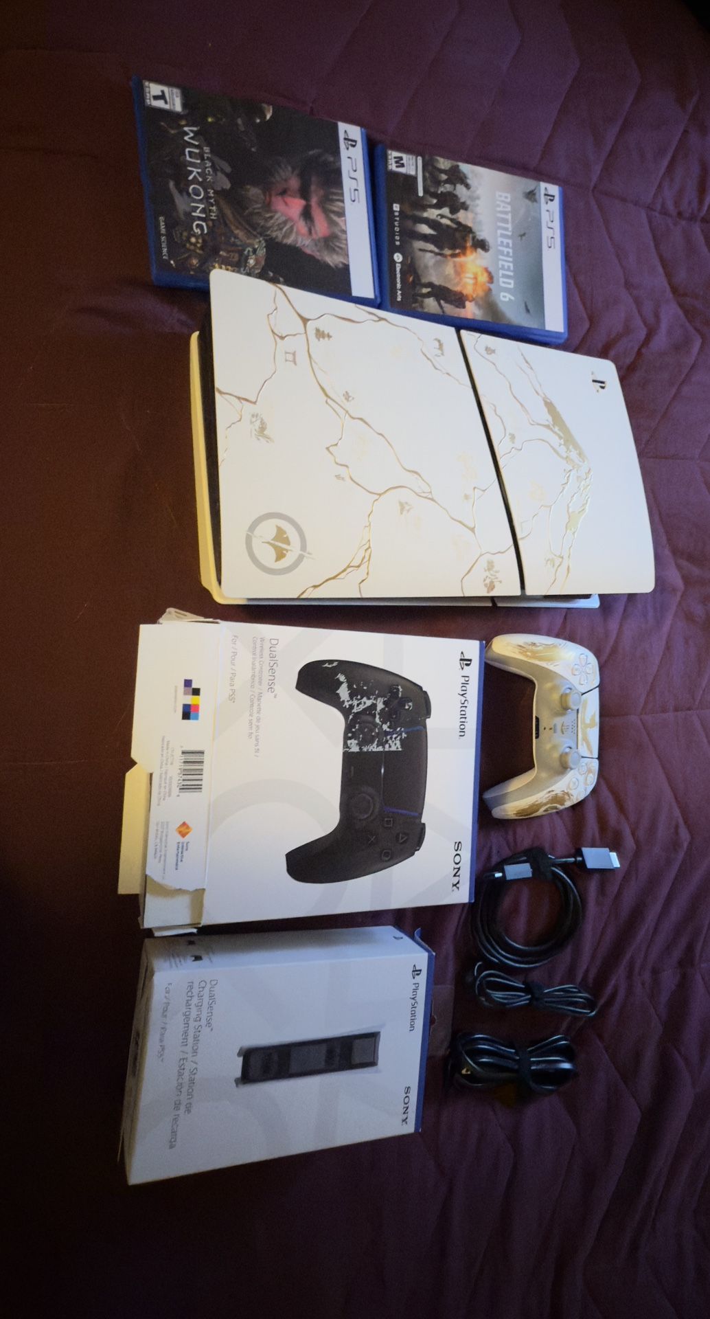 Ps5 Slim Ghost Of Yotei Edition With Games And Accessories