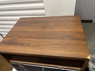 Wood Grain Laminate Nightstand or End Table
