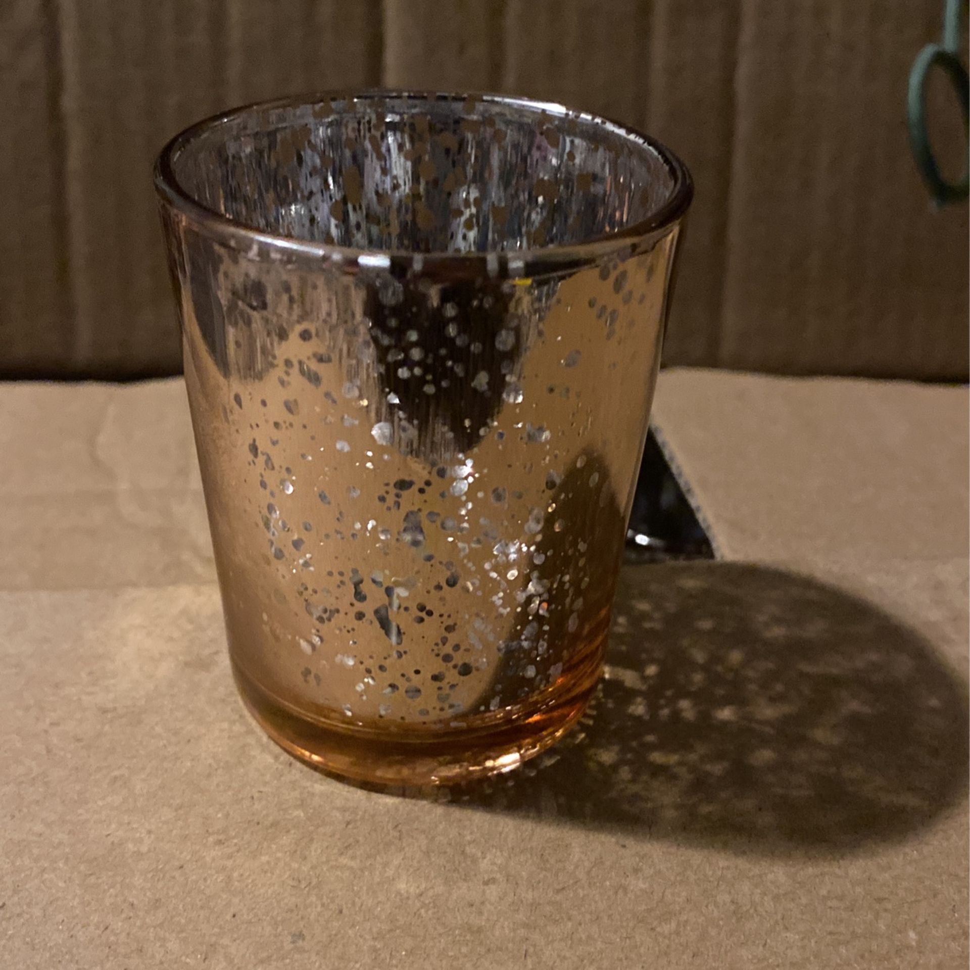 12 Rose Gold Candle Holders