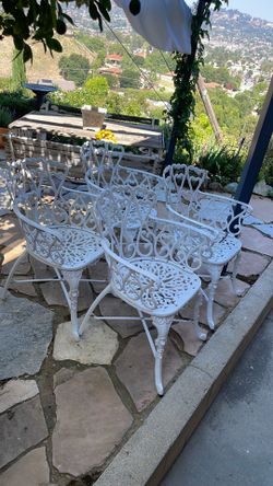 4 Aluminum Garden Chairs