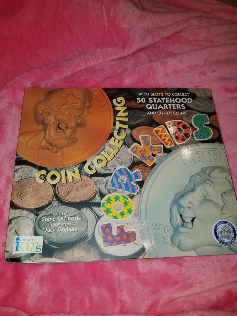 Coin collecting book for kids