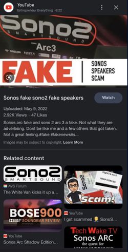 Fake store sonos speakers