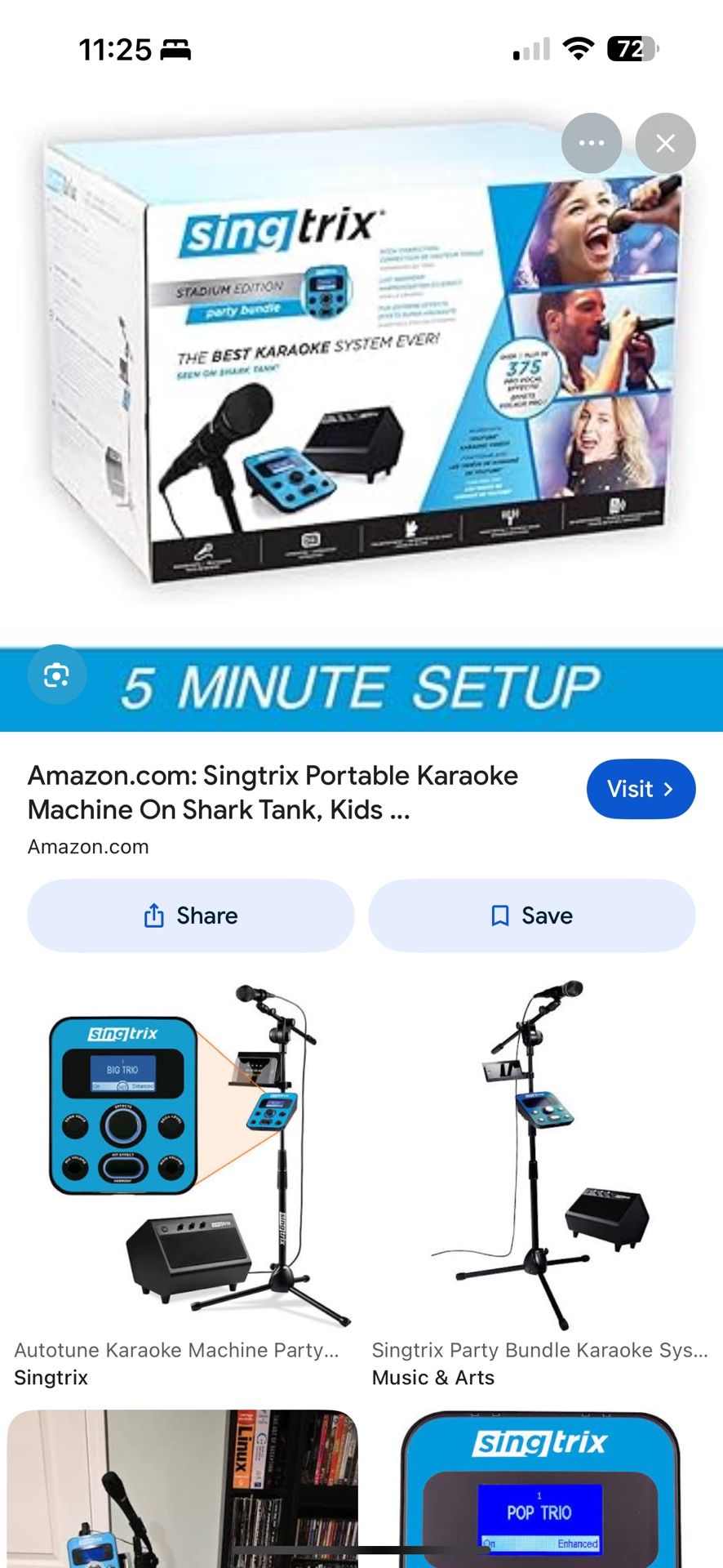 Singtrix karaoke Machine As Seen On shark tank Great For Xmas Party Or Present