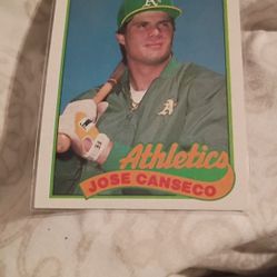 Jose Canseco 88 To 89 Baseball Card Topps