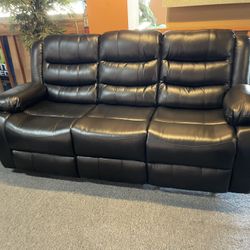 Sofa Recliner With Cup holder  Black 