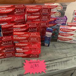 Toothpaste 2/$5, Shampoo, Conditioner, Body Wash 2/$6
