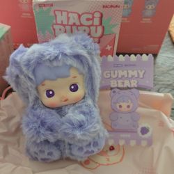 Grape Flavor Hacipupu Gummy Bear Plush Confirmed Box