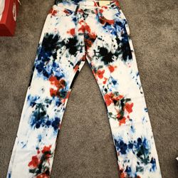 Red White And blue Mmml Pants Size 30 New With Tags 