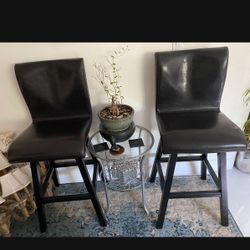 Two Bar 30” High Stools Color Chocolate