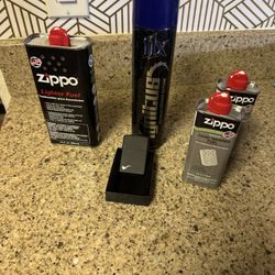 New Zippo And Lighter Fluid