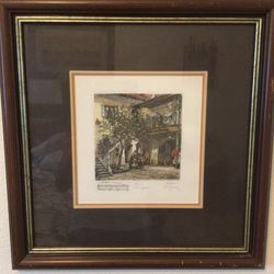 Herta Czoernig Signed Certified Etching