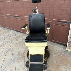 Antique barber, dental, optician swivel chair