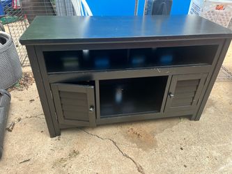 Black TV Stand / Entertainment Center with Storage