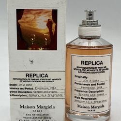 Maison Margiela On A Date EDT 3.4 oz 100 MI About 95% Full Bottle *Authentic*